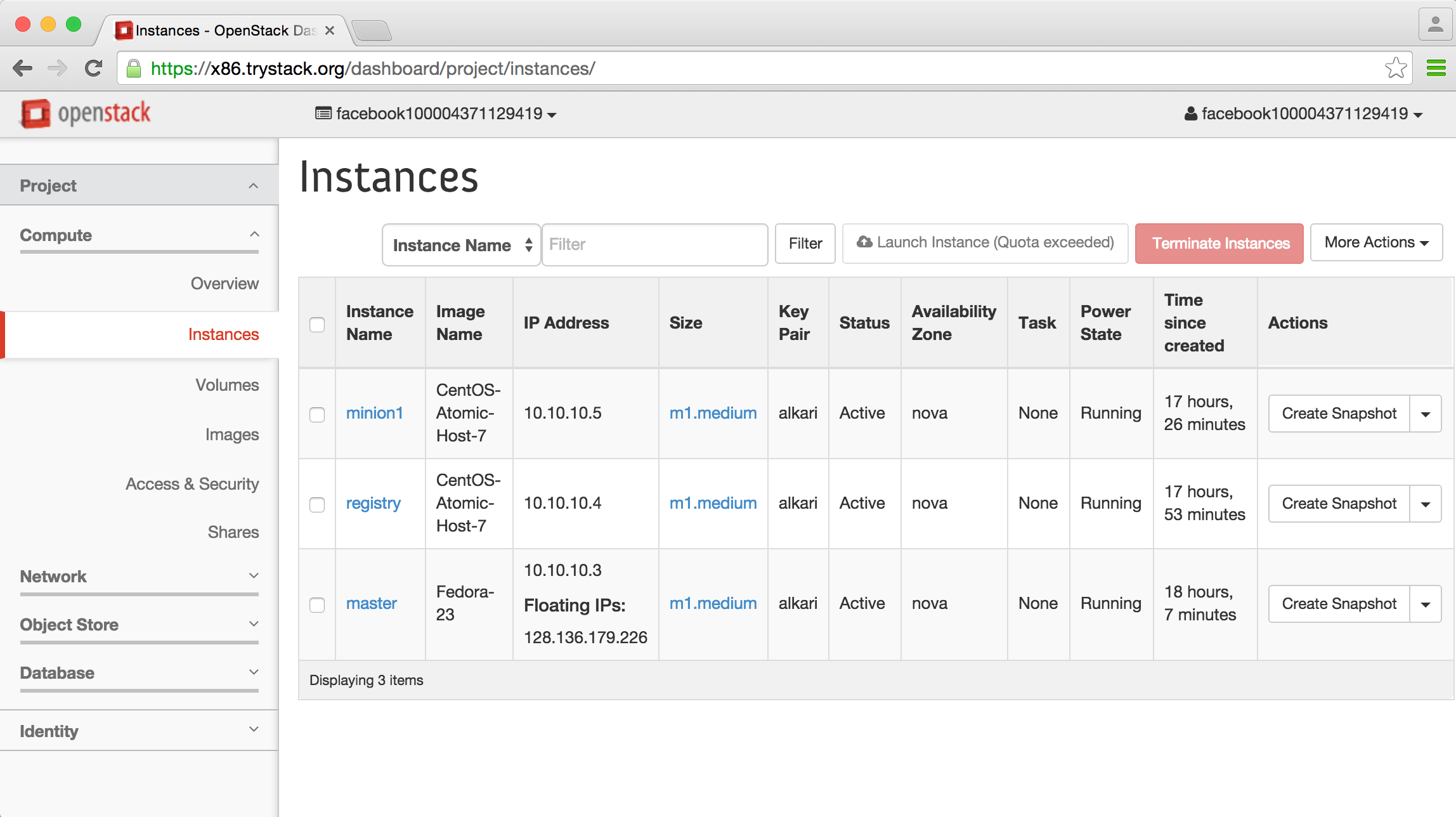 Openstack Volume Snapshot Restore